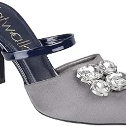 Women's Kitten Heel Suede Mule-image-3