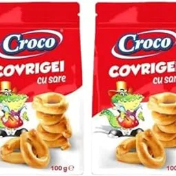 Croco Cracker Covrigi Bagel chips Pretzels Snacks Baked crackers Imported snacks Combo 100Gm Pack of 2-picture-25