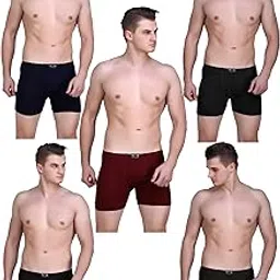 hap Mens Long Trunk Inner Elastic Underwear/Drawer/Brief/Pack of Five-picture-11