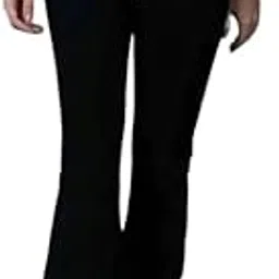 Women's Solid Bell Bottom Mid Waisted Boot-Leg Jeans(at_014)-picture-56