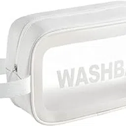 kardiff Travel Makeup Pouch Set Toiletries Bag Cosmetic Organizer Bag for Women and Girls Toiletry Storage Kit (Small, White) Pack of 1pc-picture-26