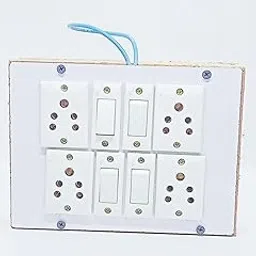 Wooden Extension Board with 4 Socket and 4 Buttons-picture-30
