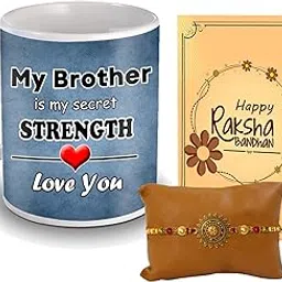 ME & YOU Rakhi Gift Hamper with Premium and Coffee Mug Gift for Brother | Rakhi Gift for Brother with Designer Rakhi, Coffee Mug and Greeting Card-image-55