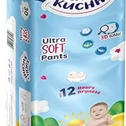 KUCHI KUCHHI Premium super soft baby diaper with a 3D bubble top and super absorbent core | Added active leak barriers and wetness indicators - L Size, 30 Count-picture-10