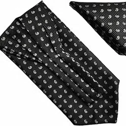 France Men's Self-Design Cravat Ascot Neck Tie for Men Free Size Microfiber Fabric-image-54