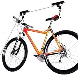 CYBIC Bicycle Ceiling Storage Lift, Heavy-Duty Bike Hoist Mount System, Black-image-15