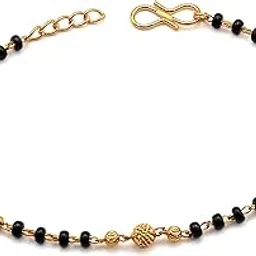 jhb Gold plated Beads Hand Mangalsutra Bracelet for Women-picture-17