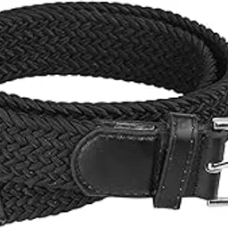 usl Braided Cotton Stylish Latest Belt For Men (Black & Free Size)-picture-49