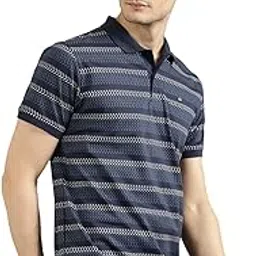 joven Mens Printed Polo Neck Half Sleeve Regular Fit Mercerised Cotton T-Shirt-picture-14