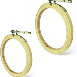 4,5 INCHS Embroidery Wooden Hoop(5 PLY, Pack of 2),Wooden Hoop Ring for Embroidery Kit,Wooden Embroidery Hoop Ring Frame,Wooden Frames for Craft Hoop Frame,Mini Wooden Hoop-picture-35