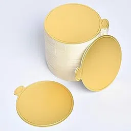 Glamifirsto- 50 Piece 3.5 Inch Cake Boards, Mini Round Cake Cardboard, Mini Cupcake Boards Cake Base for Mousse, Dessert Display-picture-30