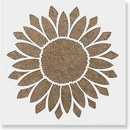Ivana's Sunflower Stencil - Reusable Flower Stencils for Painting and DIY Projects 12" x 12" Size-picture-10