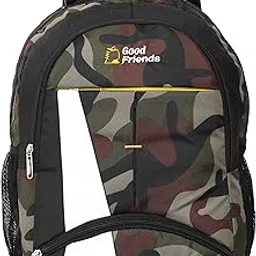 GOOD FRIENDS Stylish High School Student Waterproof Backpack School Bags And Laptop Backpack ( 35L,Blue )-image-4