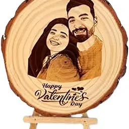 LaserCraft Personalised Gift 6 inch Wooden Engraved Photo Frame with stand-image-84