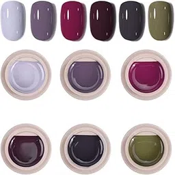 GDCOCO Taro Series 6 Colors Set Gel Paints Ink 5g Nail Art Design Drawing Gel UV LED Soak Off UV Painting Gel (J167-J172)-picture-50