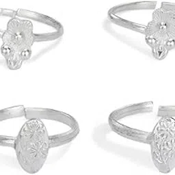aanyacentric Pack of 2 Pair Toe Rings Adjustable, Trendy & Fashion Accessories-picture-22