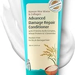 Korean Rice Water & Collagen Advanced Damage Repair Conditioner - 200ml | With 17 Amino Acids, Wheat Protein & Ceramides | Paraben-Free | Deep Nourishment & Shine I For Women & Men-picture-27