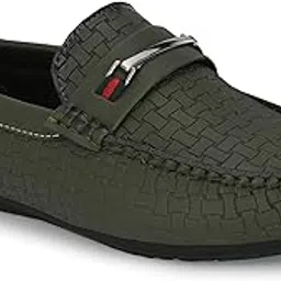 footloose Stylish Grey Comfort Loafers for Men's-picture-33