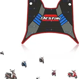 R.J.VON - 3D Anti Skid Rubber Foot Mats in Multi Color for (Hero Destini 125)-picture-22
