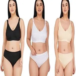 dulcinea,editorial Dulcinea Women's Plus Size Minimiser Bra and Panty Set, Non-Padded C Cup Bra Panty Set for Heavy Bust Lingerie Set-picture-53