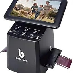 BEONEGLOBAL ClearScan S5 Film Scanner High-Resolution Film&Slide Scanner with 5” LCD – Convert 135, 126, 110 Super8 Negatives and Slides to 24MP Digital JPEG Photos Quickly-image-18