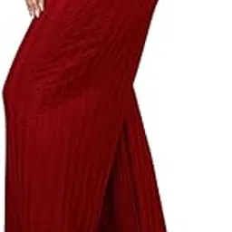 hasnain enterprisee Women Lycra Ribbed Plazo Pants High-Waisted, Stretchable, Comfortable Fit, Trendy Design, Elastic Waistband, Versatile Fashion Pants-picture-14