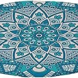 MYADDICTION Elastic Edged Waterproof Backed Fitted Table Cover Tableclothes Style H 1.2m-picture-19