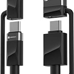 Portronics Omnicord 60W 4 in 1 Nylon Braided Fast Charging Cable With Multiple Port, Type C to Type C/Lightening, USB A, Fast Data Sync, Compatible With Type C Devices, Tablets/ipads & Laptop/Macbook-picture-48