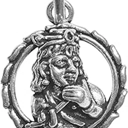 rudracraft 925 silver jewelry RUDRA CRAFT Sterling Silver (92.5% purity) God Krishna Pendant - Round| God Pendant for Men & Women-picture-34