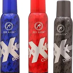 XXX Rated Bold, Climax & Dirty No Gas Body Spray Combo | Intense, Fresh & Bold Fragrance | 120 ml Each-image-2