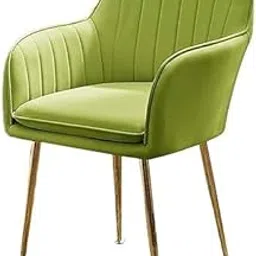 Havya Velvet Dining Chairs, Cushion Seat Chair for Living Room Bedroom Restaurant Fabric Dining Chair (Parrot Green)-picture-10