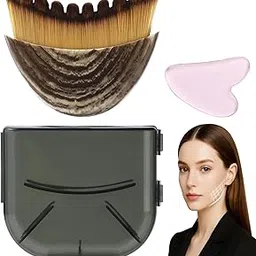 2pcs Lymphatic Contour Face Brush, Face Massage Tool for Lymphatic, Face Contour Brush for Daily Skincare Routine, Portable Face Massager for Women, Compact and Ergonomic Design-picture-14