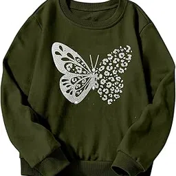md enterprice Women's Printed Sweatshirt ? Trendy and Comfortable Casual Wear with Unique Designs for Men and Women (MD-BUTTERFLYshirt-Parent)-picture-11
