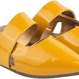 shoetopia Solid Pointed Toe Flat Mules for Women & Girls-picture-18