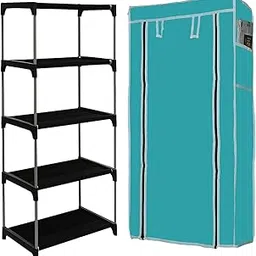 QUARCK Shoe Rack Stand for Home With Non-Woven Cover Adjustable, Extendable & Multipurpose Storage Organizer (4 Layer Holder, Firoji)-picture-46