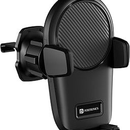 Portronics Clamp Z Car Phone Holder Stand with 360 Degree Rotation, AC Vent Mount, Strong Grip, Single Hand Use, Shockproof Build, Mobile Stand for Car (Black)-picture-42
