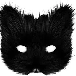 calandis Plush Fox Mask Creative Therian Mask For Carnival Stage Performance Festival Black | Masks & Eye Masks | Accessories | Costumes, Reenactment, Theater | Clothing, Shoes & Accessories-picture-49