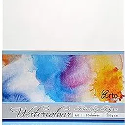 ARTO Fabriano Watercolour Paper Pack of 20 Sheets (25% Cotton, Cold Pressed) (300GSM, A4)-picture-28