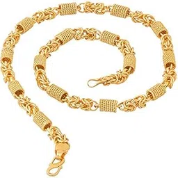 guarantee ornament house Gold Plated Traditional Long Necklace/Chain - Elegant Unisex Jewelry Piece-picture-27