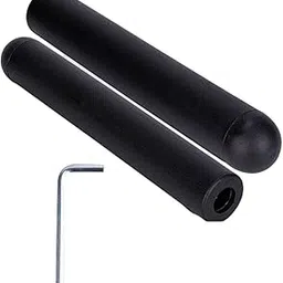 ATORSE 2 Pieces Barbell Bar Adapter Sleeve with L Shaped Wrench for Weightlifting 50mmx300mm Ball Head-image-30