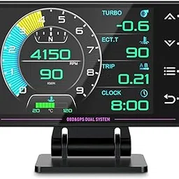Obd2 Gauge Display, XS New 1,Heads Up Display with Vehicle Inclinometer, Multi-Function Digital Instrument Cluster with Speed, RPM for All Cars.-picture-26