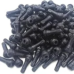 100pcs Snap-In Rubber Tire Valve Stems Medium Black TR414 for Tubeless 0.453 inches-image-66