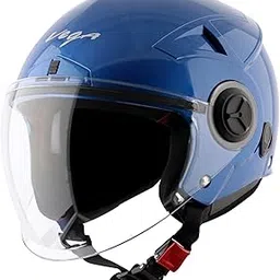 VEGA Blaze Dx ISI Certified Smooth Matt Finish Open Face Helmet for Men and Women with Clear Visor-picture-30