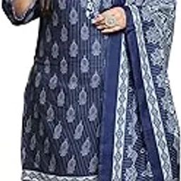 rajnandini Women's Cotton Blend Salwar Suit Set-picture-15