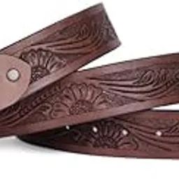 celtic Genuine Leather Belts for Men | Artisan Brown Hand-Carved Leather Belts for Timeless Style.-picture-15
