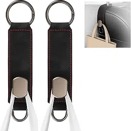 Nibbler Set of 2 Car Seat Hooks, Car Seat Back Storage Hook, Headrest Hooks for Car, Car Hooks for Purses and Bags (Black)-picture-16