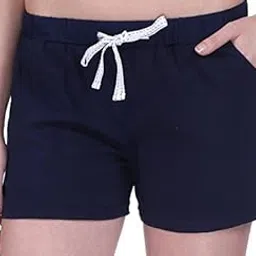 semantic Women 100% Cotton Plain Casual Boxer Shorts (12 Colors_Medium to XL)-picture-55