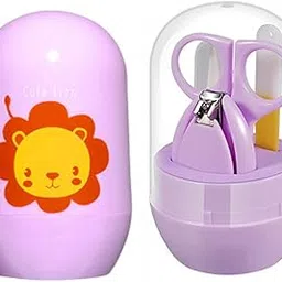 Chinmay Kids Baby, Infant And Toddler Grooming Nail Cutter Kit With Scissors/Baby Nail Clipper Safety Cutter & Manicure Pedicure Care Kit (Light Purple),1 Count-image-64