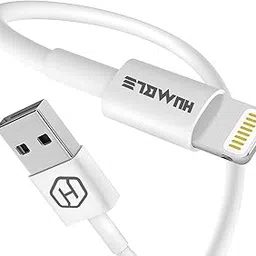 HUMBLE USB to 8‑Pin Connector 2 A Fast Charging & Sync Cable – Compatible with iPhone Series 14, 13, 12, 11, X, 8, 7, 6, 5, SE, iPad & Airpods & Airpods Pro, 1M Length (Pack of 2)-image-1