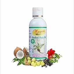 Mayuri Herbal Hair Oil 100ml – Ayurvedic siddhi process method | Hair Growth & Anti-Hair Loss Oil Enriched with Bhringraj, Jatamansi, and Brahmi Oils Mineral oil Free & chemical and preservative free, Strengthening Hair Naturally-picture-23